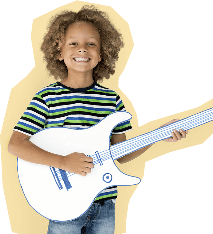Musical Toy - As kid playing guitar