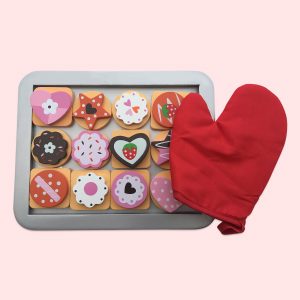 Kids Biscuit Baking Toys Set With Glove