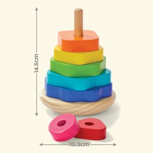 Rainbow Stacker Stacking Toy 14.5X10.5 Cm