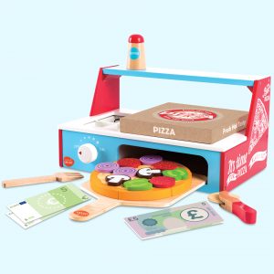 Wooden Pizza Oven With Accessories Playset
