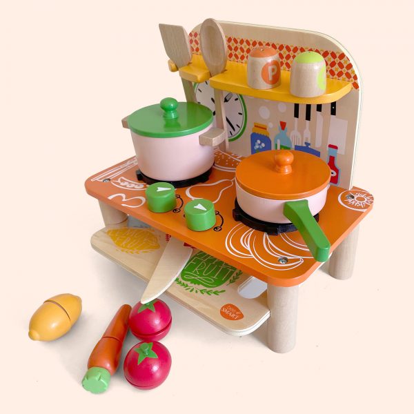 Colourful Wooden Kitchen Playset
