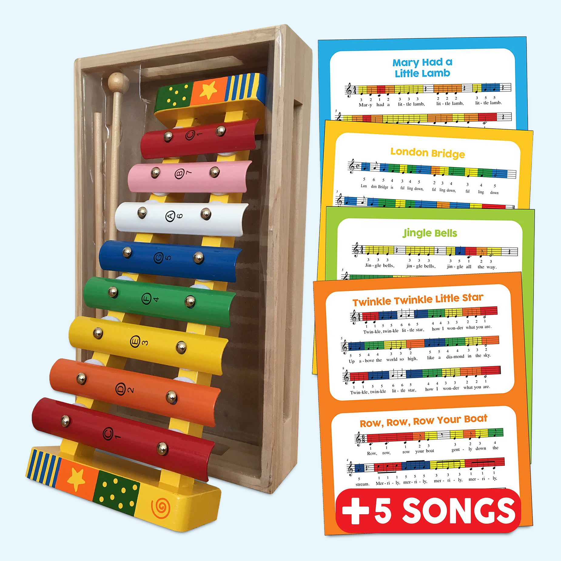Xylophone Glockenspiel With Sheets