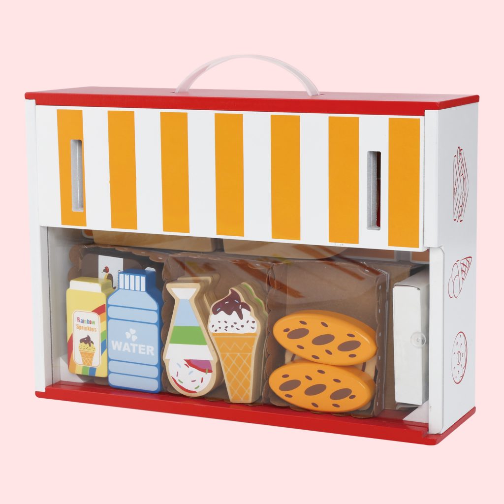 Wooden Toy Food Set Wooden Role Play Toys Shop Bee Smart Toys