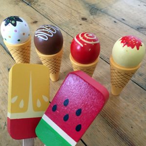 Multicolor designed Wooden Ice Cream